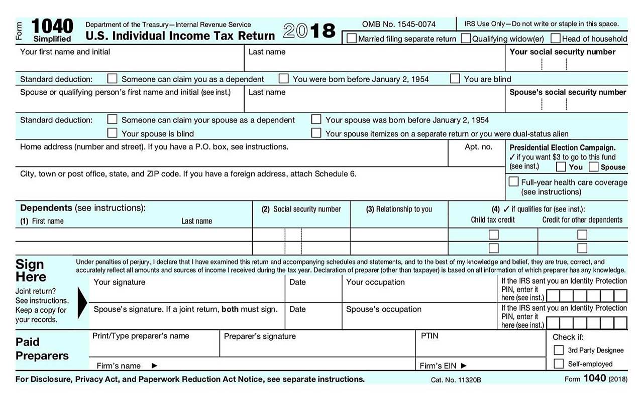 Tax Form 1040